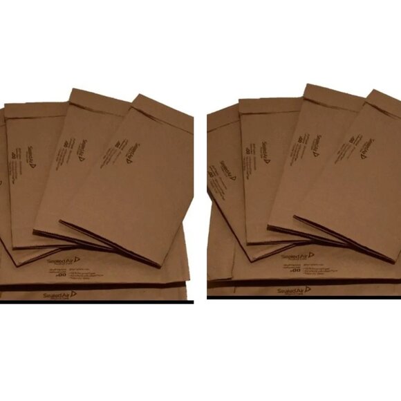 20 Sealed Air 63110 Jiffy Padded Mailer #00 Brown 5" x 10" Envelopes No Adhesive - Picture 1 of 3